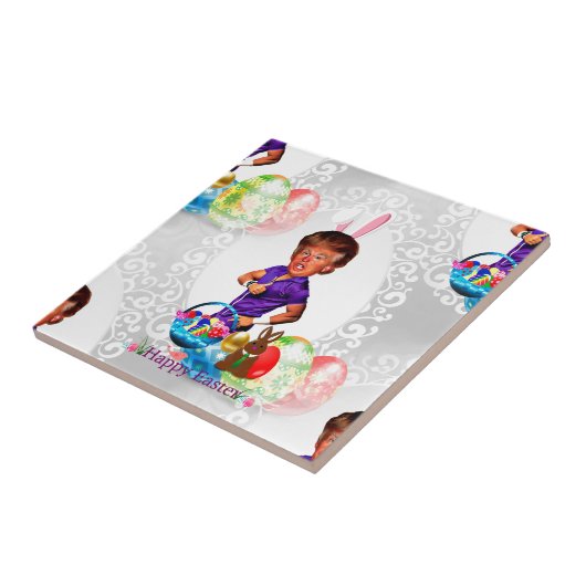 ester bunny donald trump tegeltje (Zijkant)