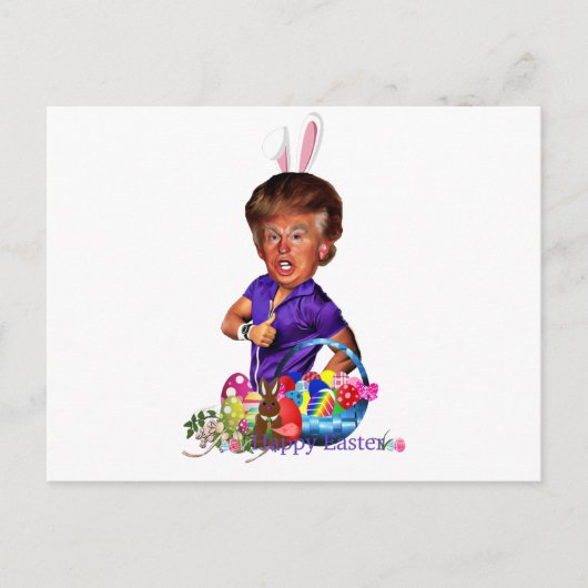ester bunny trump feestdagenkaart (Voorkant)