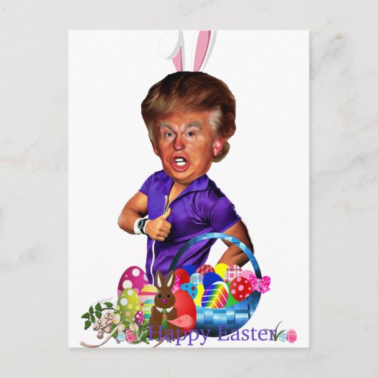 ester bunny trump feestdagenkaart (Voorkant)