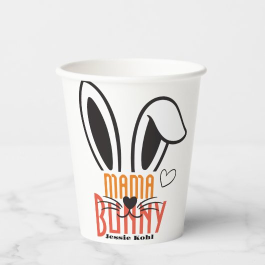 Ester Ester Edelegant, schattige familie Papieren Bekers (Voorkant)