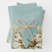 Ester konijn  groot afbeelding inpakpapier vel (In situ)