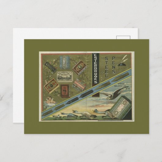 Esterbrood Staal Pens AD Briefkaart (Voorkant / Achterkant)