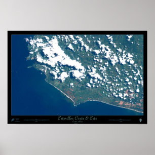 Esterillos Oeste, Costa Rica satelliet-poster Poster