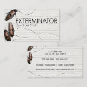 Esterminator-plagenbestrijding Visitekaartje (Voorkant / Achterkant)