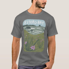 Estero Bay Central California Illustratie Beach T T-shirt