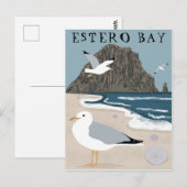 Estero Bay Morro Rock California Seagulls Briefkaart (Voorkant / Achterkant)