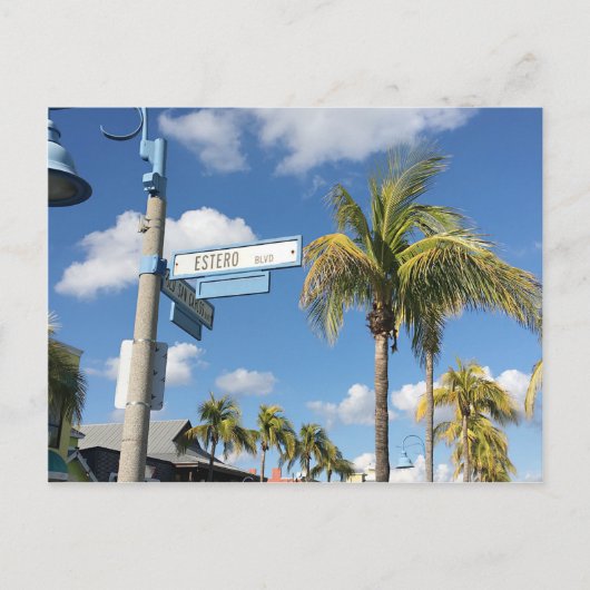 Estero Blvd, Fort Myers Beach, Florida Briefkaart (Voorkant)