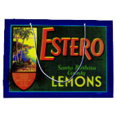 Estero-citroenkartonnen druk uit de jaren '40 groot cadeauzakje