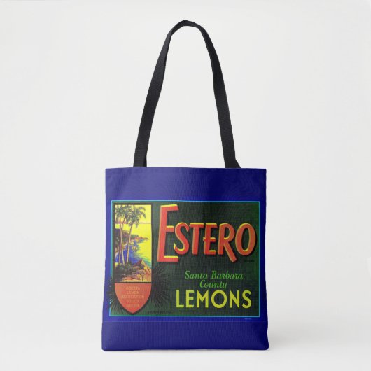 Estero-citroenkratenlabel 1940 tote bag (Voorkant)