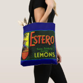 Estero-citroenkratenlabel 1940 tote bag (Dichtbij)