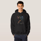 Estero Island Florida Zee Schildpad Lover Beach Va Hoodie (Voorkant volledig)