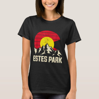 Estes park bergavontuur Colorado staatsvlag T-shirt