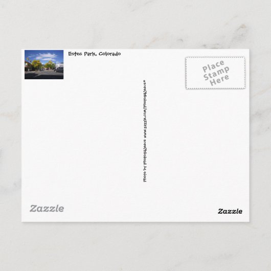 Estes Park Briefkaart (Achterkant)
