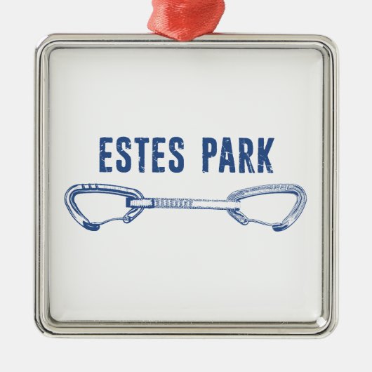 Estes Park Climbing Quickdraw Metalen Ornament (Voorkant)