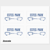 Estes Park Climbing Quickdraw Rechthoekige Sticker (Vel)