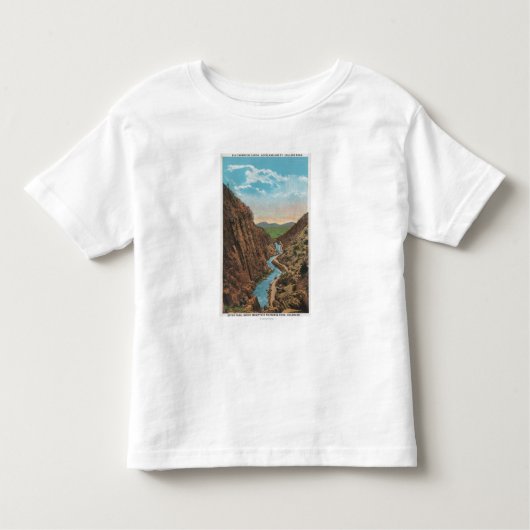 Estes Park, CO - Uitzicht van Big Thompson Canon Kinder Shirts (Voorkant)