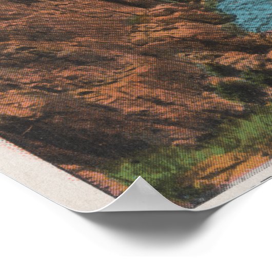 Estes Park, CO - Uitzicht van Big Thompson Canon Poster (Hoek)