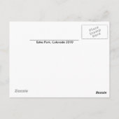 Estes Park, Colorado Briefkaart (Achterkant)