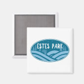 Estes Park Colorado buitenshuis Magneet (Voorkant / Achterkant)