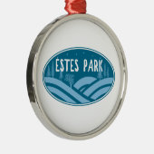 Estes Park Colorado buitenshuis Metalen Ornament (Rechts)