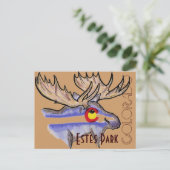 Estes Park Colorado elk briefkaart (Staand voorkant)