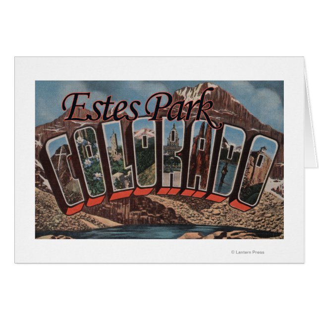 Estes Park, Colorado - grote lettertjes (Voorkant Horizontaal)