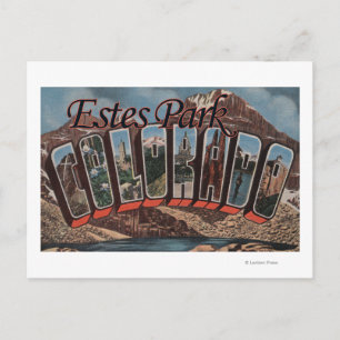 Estes Park, Colorado - grote lettertjes Briefkaart