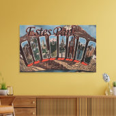 Estes Park, Colorado - grote lettertjes Canvas Afdruk (Insitu (Woonkamer))