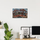 Estes Park, Colorado - grote lettertjes Poster (Thuiskantoor)