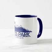 Estes Park Colorado houten bergen mok (Voorkant rechts)