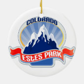 Estes Park Colorado Keramisch Ornament (Achterkant)
