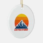 Estes Park, Colorado Keramisch Ornament (Rechts)