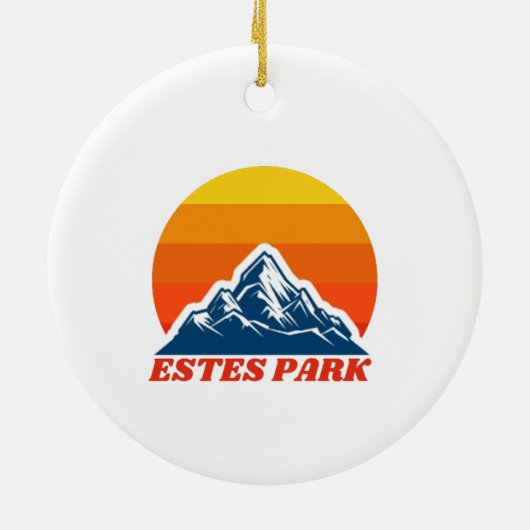 Estes Park, Colorado Keramisch Ornament (Achterkant)