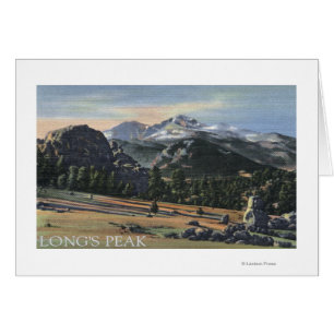 Estes Park, Colorado - Langen Peak Uitzicht