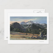 Estes Park, Colorado - Langen Peak Uitzicht Briefkaart (Voorkant / Achterkant)