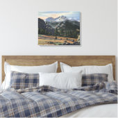 Estes Park, Colorado - Langen Peak Uitzicht Canvas Afdruk (Insitu (Slaapkamer))
