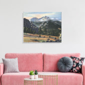 Estes Park, Colorado - Langen Peak Uitzicht Canvas Afdruk (Insitu (Woonkamer))