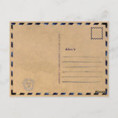 Estes Park Colorado Mountains Retro Sunset Skiën Briefkaart (Achterkant)