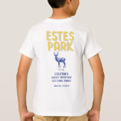 Estes Park Colorado Nationaal Park Elk T-shirt (Achterkant)