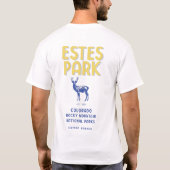 Estes Park Colorado Nationaal Park Elk T-shirt (Achterkant)