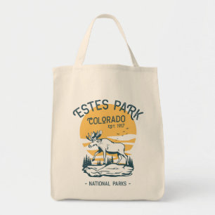 Estes Park Colorado National Park Moose Sunset Tote Bag