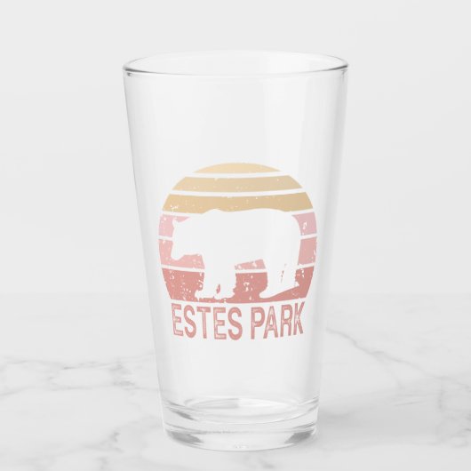 Estes Park Colorado Retro Beer Glas (Voorkant)