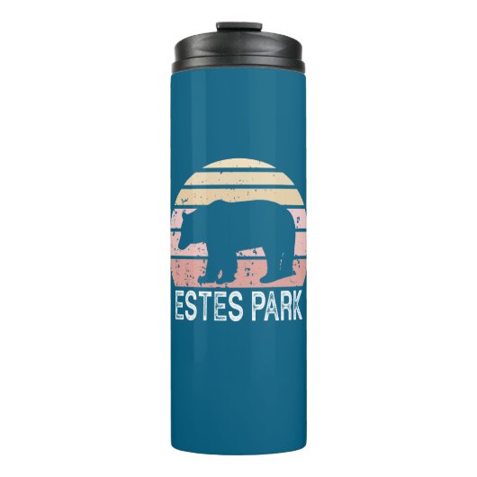 Estes Park Colorado Retro Beer Thermosbeker (Voorkant)