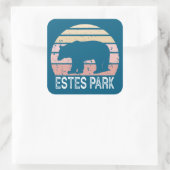 Estes Park Colorado Retro Beer Vierkante Sticker (Tas)