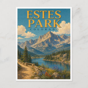 Estes Park Colorado Rocky Mountains GeoSaga Briefkaart