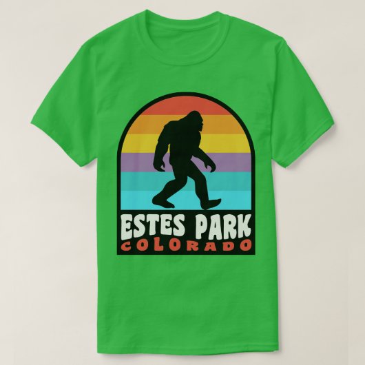 Estes Park Colorado Rocky Mountains T-shirt (Design voorkant)