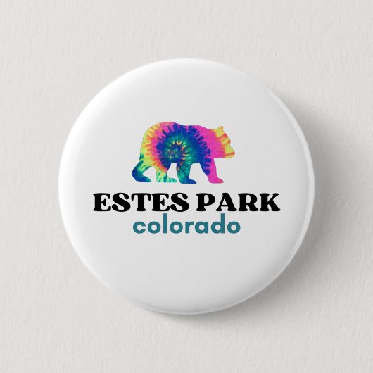 ESTES PARK COLORADO RONDE BUTTON 5,7 CM (Voorkant)
