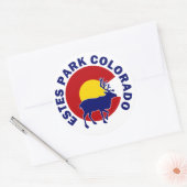 Estes Park, Colorado Ronde Sticker (Envelop)