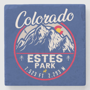 Estes Park Colorado Souvenirs - kamperen Stenen Onderzetter