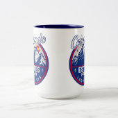 Estes Park Colorado Souvenirs - kamperen Tweekleurige Koffiemok (Center)